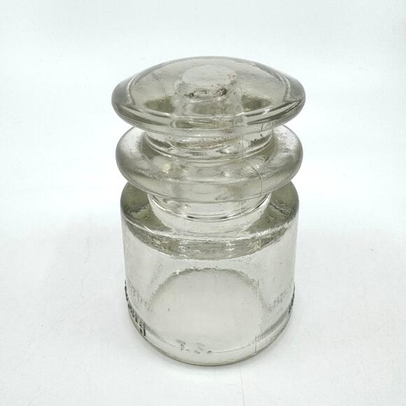 Armstrong VTG Collectible Glass Experimental Insulator Clear Made in USA 28 55 - Picture 9 of 9